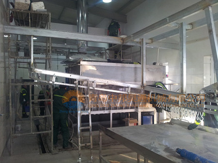 豬屠宰設備-打毛機、刨毛機、脫毛機安裝方式