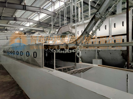 豬屠宰設備-運河燙池螺旋刨毛機